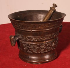Bronze Mortar - Flanders - 16th Century, Dated 1574