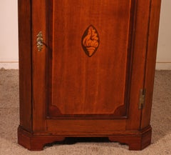 Georgian Period Oak Corner Cabinet—18th Century