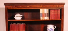 Open Bookcase In Mahogany With Inlays—19th Century