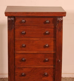 19th-century Wellington Chest In Walnut