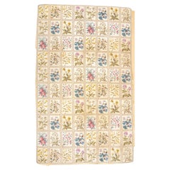 Europäischer Vintage-Wollteppich 5'0" x 9'0"
