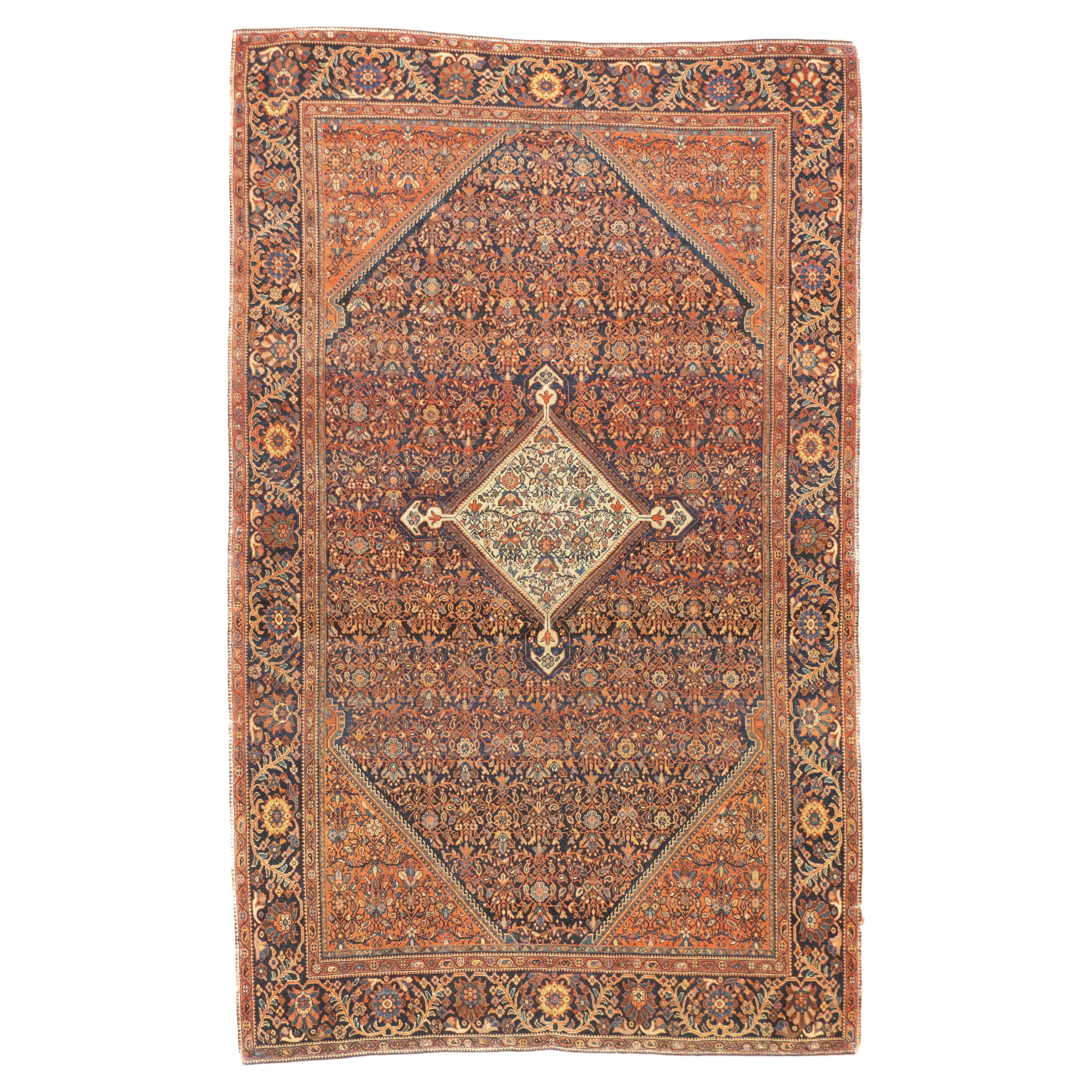 Antique Farahan Sarouk 4'1'' x 6'8'' For Sale