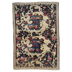Tapis ancien en laine Karabagh 4'10 x 7'1