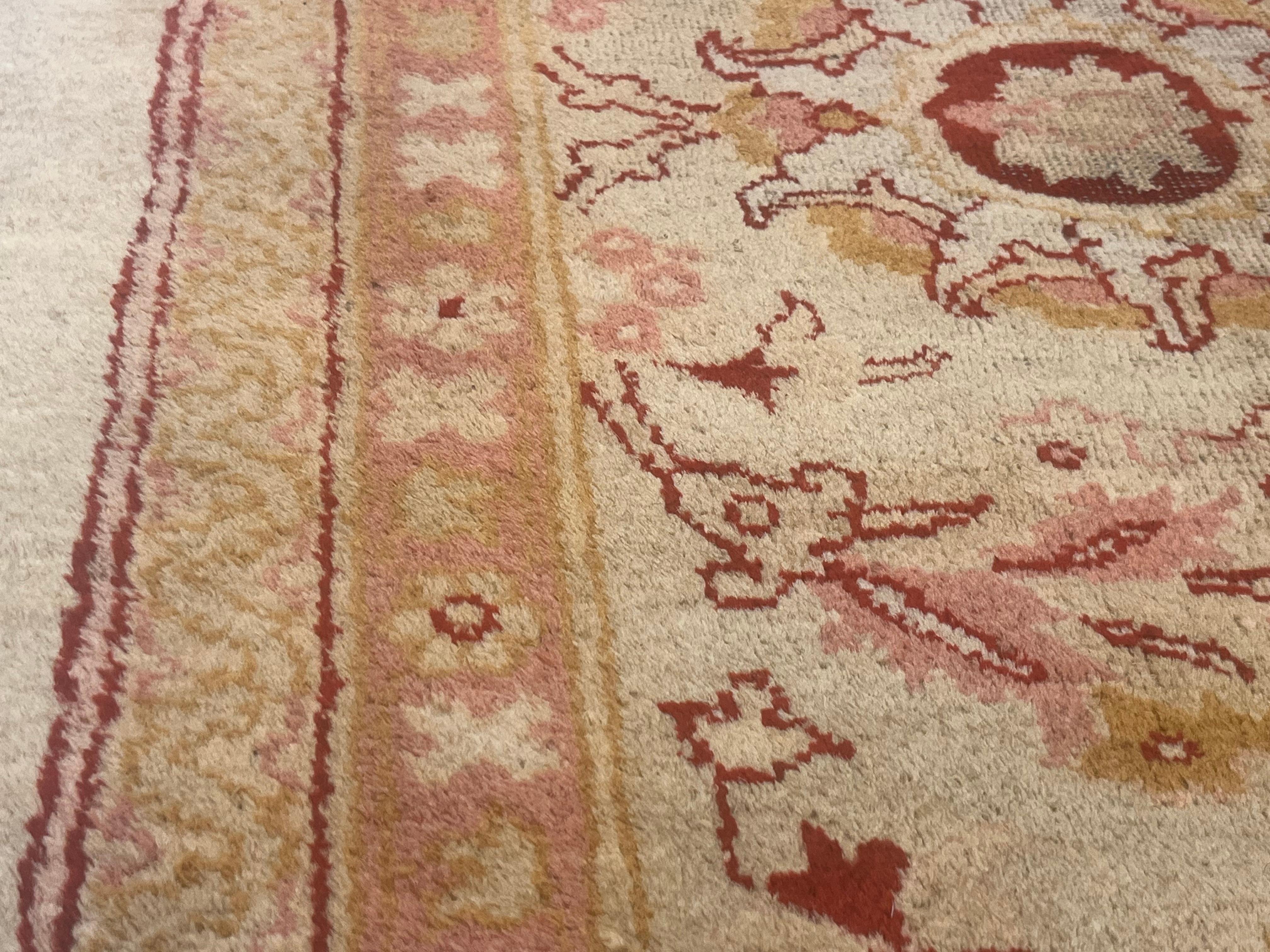 Feiner antiker Amritsar Wollteppich 9'0