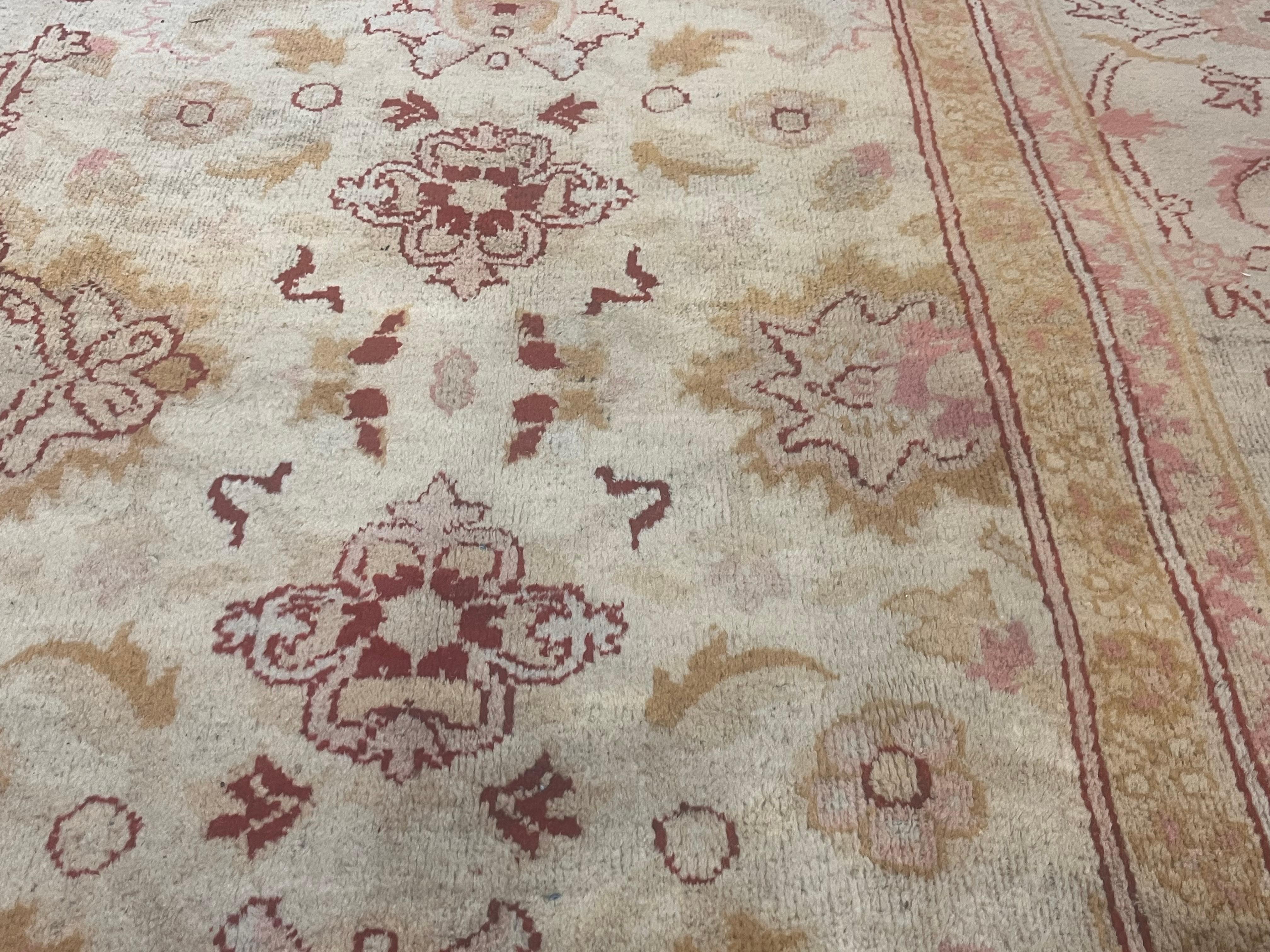 Feiner antiker Amritsar Wollteppich 9'0
