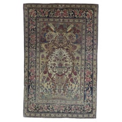 Feiner antiker persischer Teheran-Teppich 4'9" x 7'4"