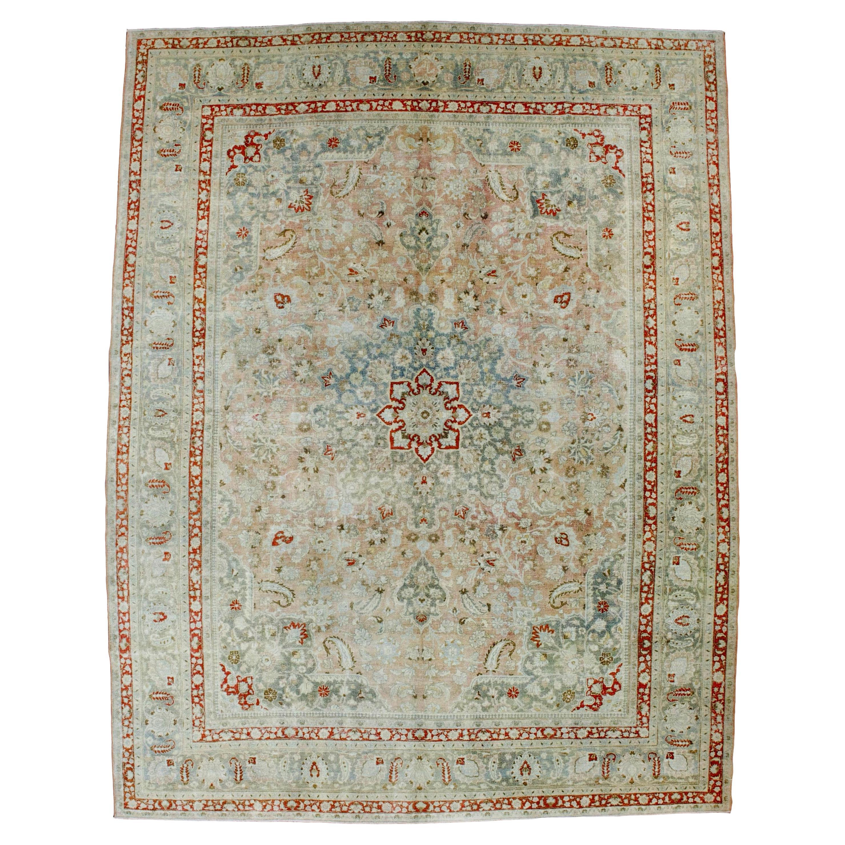 Fine Persian Tabriz Rug 10’ x 12’11” For Sale