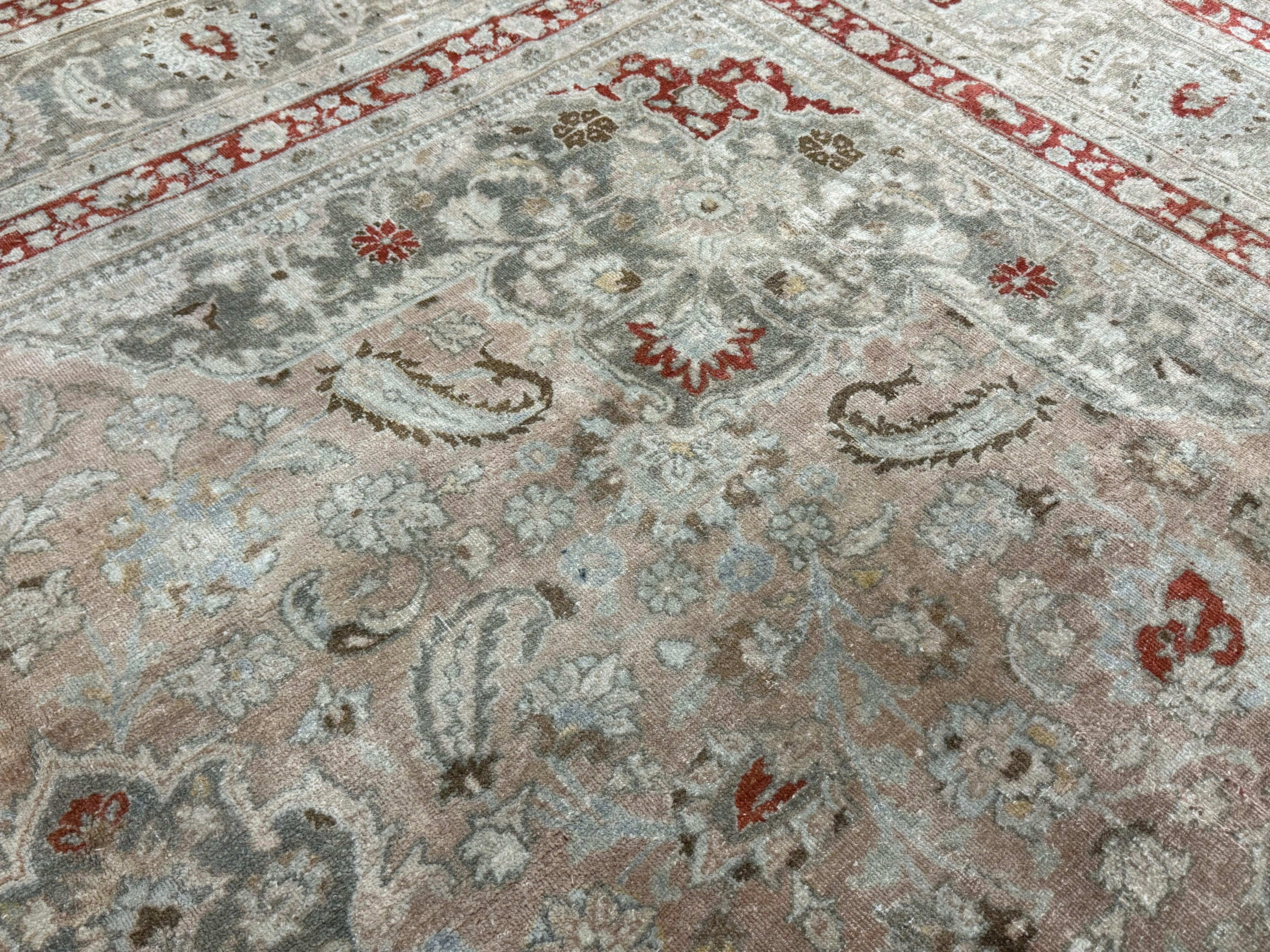 Fine Persian Tabriz Rug 10’ x 12’11” For Sale 3
