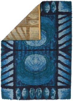 Vintage European Shag Wool Rug 5’6" x 7’9"