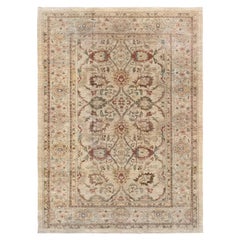 Turkey Area Rug Circa 1990 - Sultanabad Design - Ivory