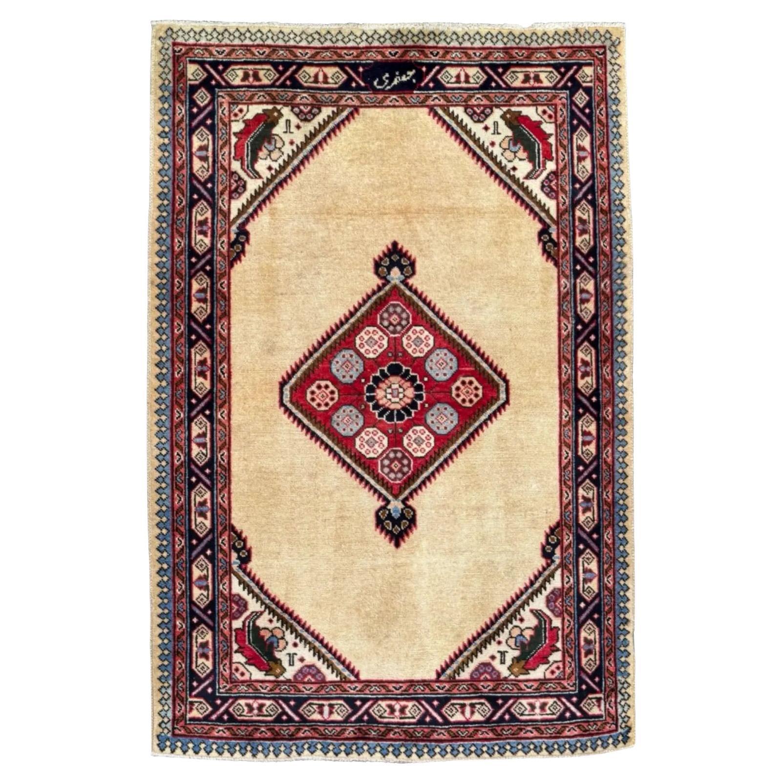 Alfombra Persa Tabriz Small Design - Lana Marfil - 96655