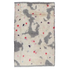 Afghanistan Moroccan Area Rugs - Wool Ivory Red Design - 93596