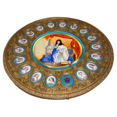 French Ormolu-Mounted Painted Wood and Sevres Porcelain Guéridon