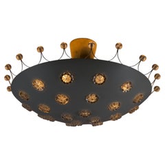 Large White Chandelier by Emil Stejnar for Rupert Nikoll, 1960s
