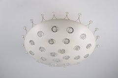 Large White Chandelier by Emil Stejnar for Rupert Nikoll, 1960s