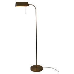 Brass Adjustable Reading Floor Lamp, 1970s, Germany