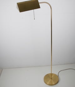 Brass Adjustable Reading Floor Lamp, 1970s, Germany