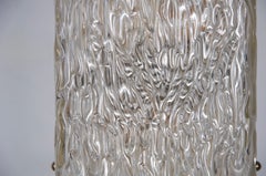 Textured Ice Glass Wall Lamp by Kalmar Franken, Austria, 1960s