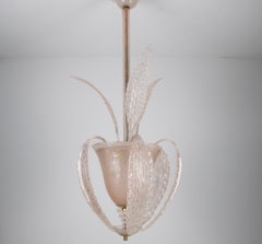 Art Deco Murano Glass Pedant Lamp, 1930s, Italy