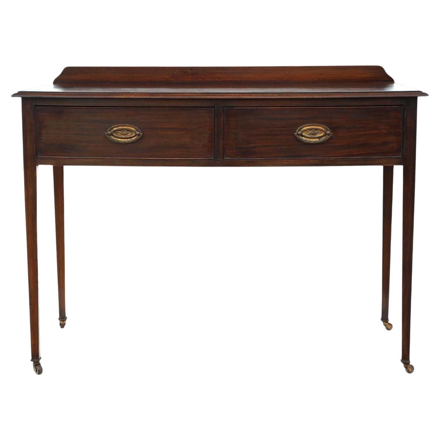 Table d'écriture en acajou du début du 20e siècle de qualité ancienne - Coiffure d'appoint de bureau