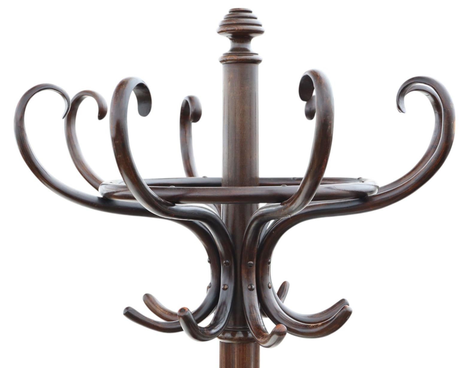 Victorien A.I.C. Cache-manteau et porte-chapeau en bois de bentley - Rack d'entrée de qualité en vente
