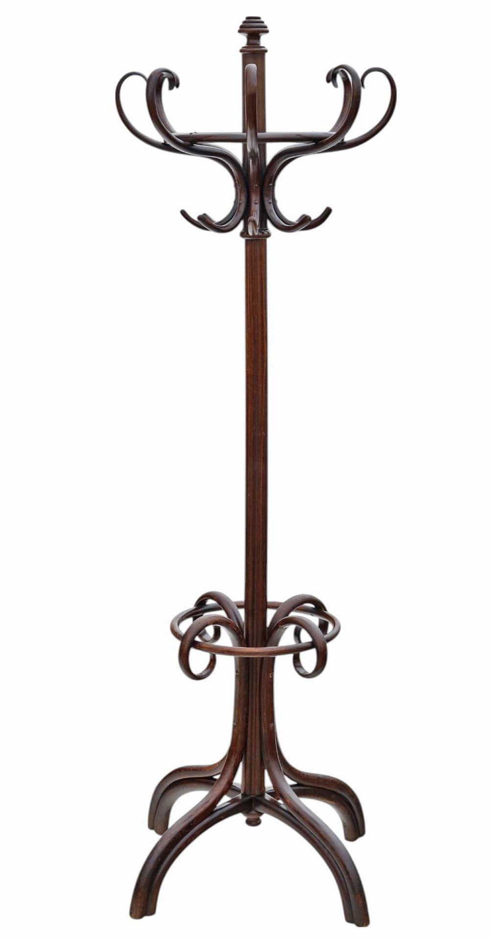 20ième siècle A.I.C. Cache-manteau et porte-chapeau en bois de bentley - Rack d'entrée de qualité en vente