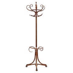 Antique c.1900 Large Bentwood Coat & Hat Stand Quality Hall Rack, Wall-Standing