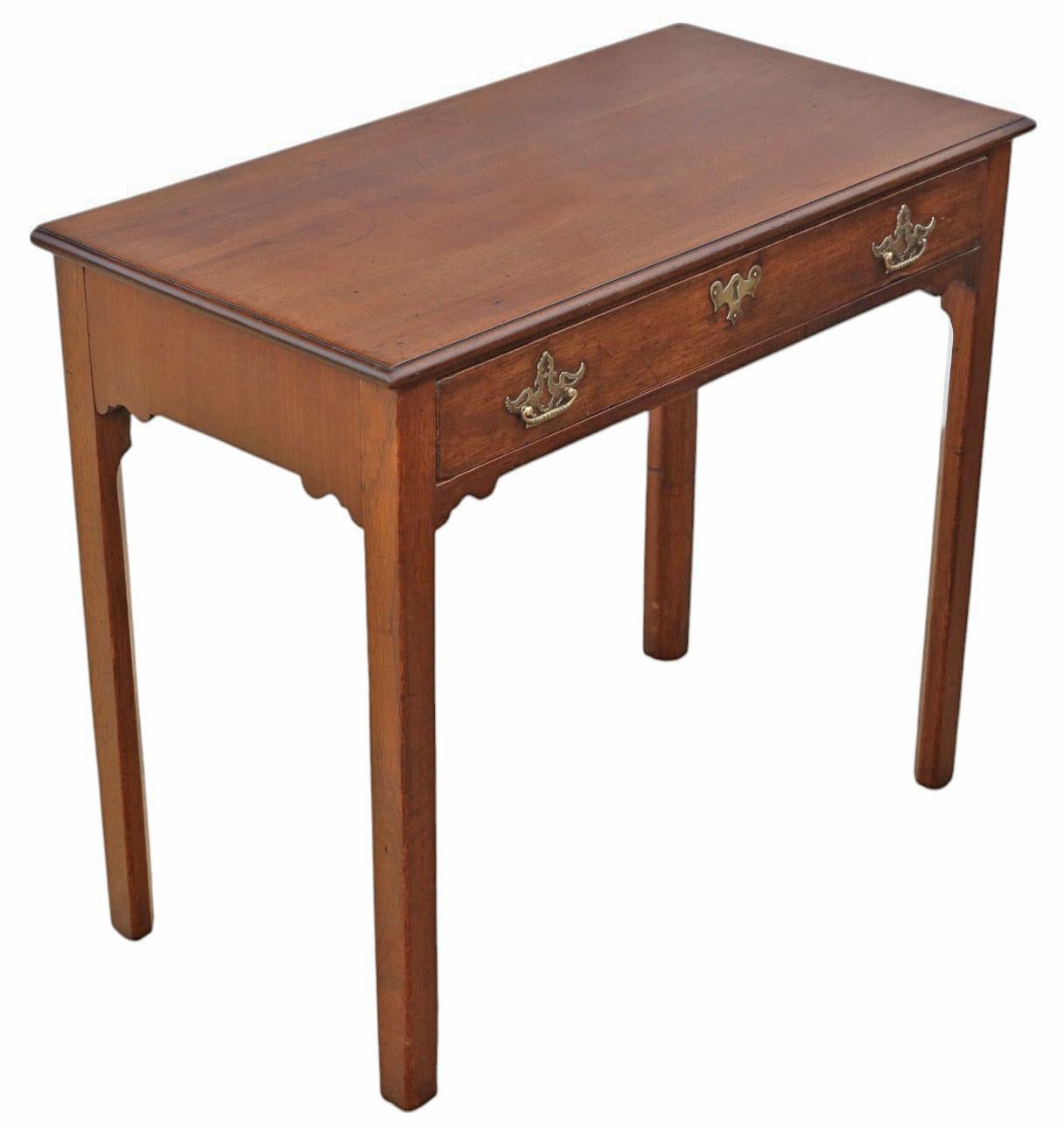 c.1800 Antique Georgian Mahogany Writing Desk – Fine Quality, Dressing Table For Sale 3