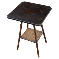 Antique Bamboo and Leather Side / Hall Lamp Table – Liberty & Co.