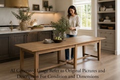 Antique 19th Century Large Refectory Dining Table – 8'10", Quality