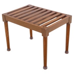 Soporte para maletas antiguo de caoba, de alrededor de 1920 — Un soporte de calidad