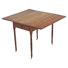 Antique Georgian c.1800 Early 19th Century oak Pembroke kitchen Dining Table