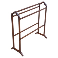 Antique C1910 inlaid Mahogany Towel Rail Stand – Quality