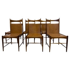 Set of Six 1950s Cantu Dining Chairs by Sergio Rodrigues