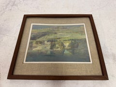 Landscape Oil on Board Painting by Fred Cuming (1930-2022)
