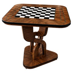 Table d'échecs « Gueridon » en palissandre italien, XXIe siècle, par Ivan Paradisi