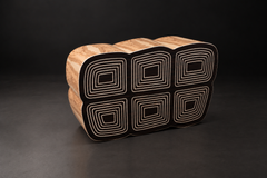 Italian Ebony & Olive Wood Sideboard Cabinet, 21st Century by Ivan Paradisi