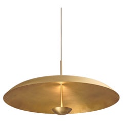 Vintage 'Cosmic Oxidium Pendant 70' Mixed Color Patinated Brass Ceiling Lamp, Chandelier