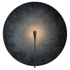 'Cosmic Callisto XL' Handmade Patinated Brass Contemporary Wall Light Sconce