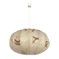 Italian Mid-Century Cocoon Large Chandelier by "Cocoon crèation", 1970s