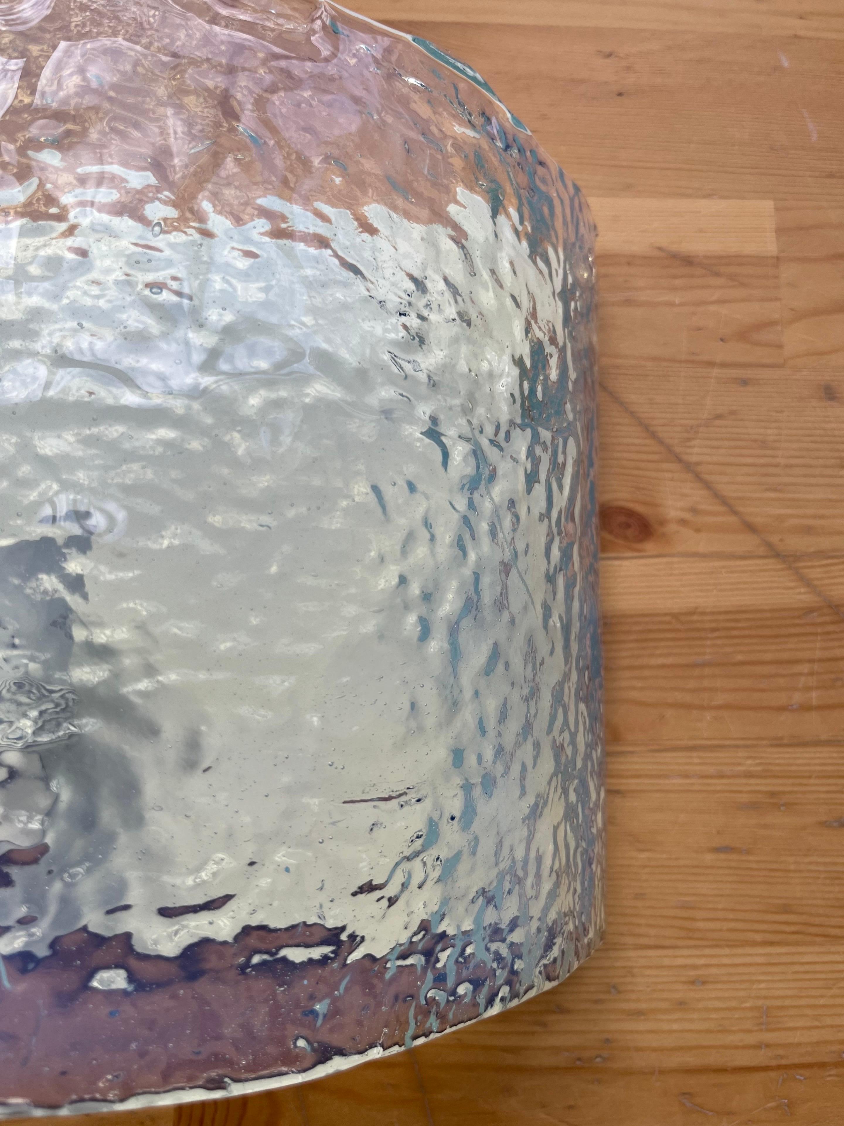 Juego de cuatro apliques de pared de Murano iridiscente de Carlo Nason para Mazzega, años 70 en venta 3