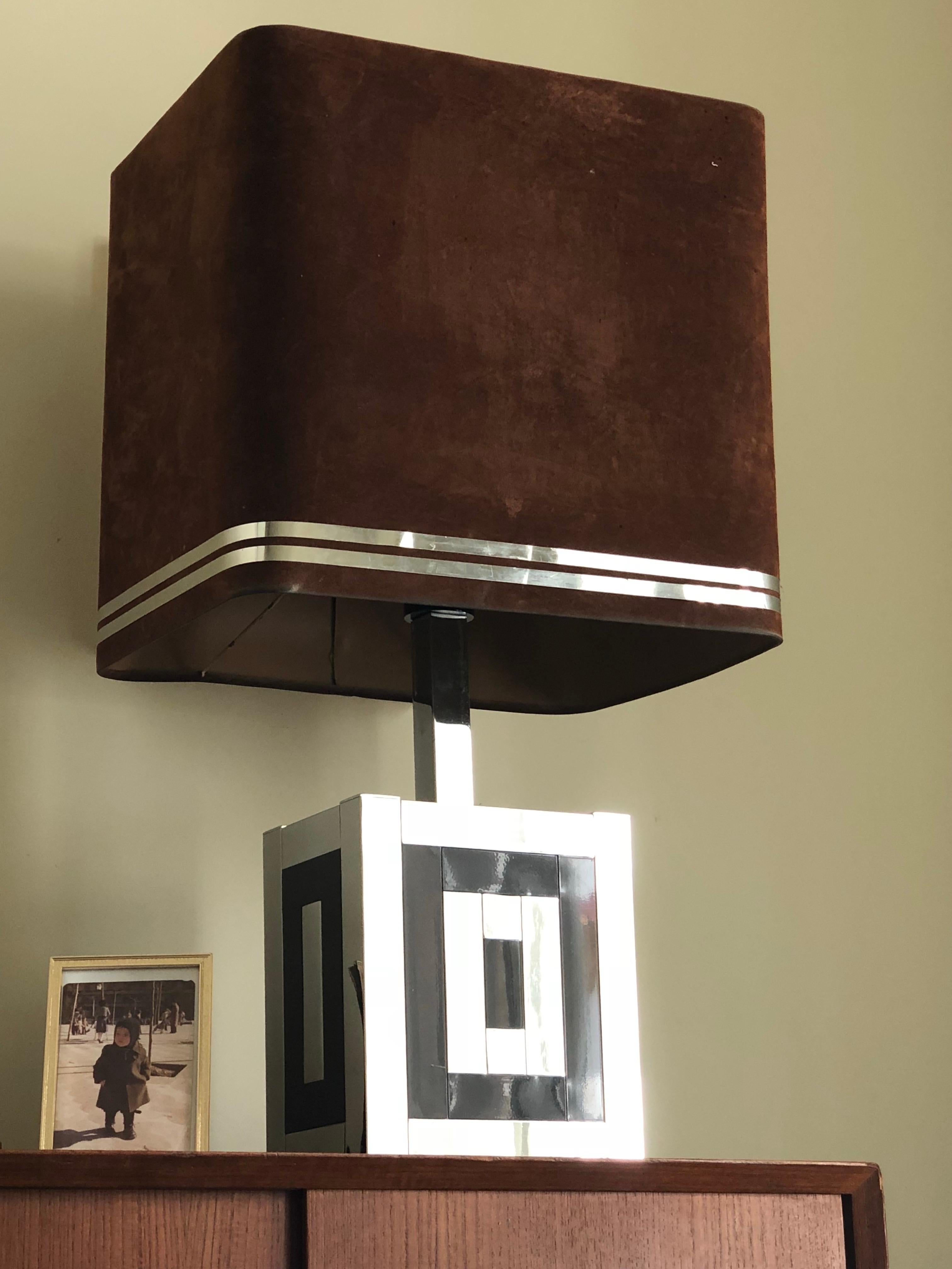 Fin du 20e siècle Lampe de table espagnole du milieu du siècle dernier par Willy Rizzo pour Lumica, 1970 en vente