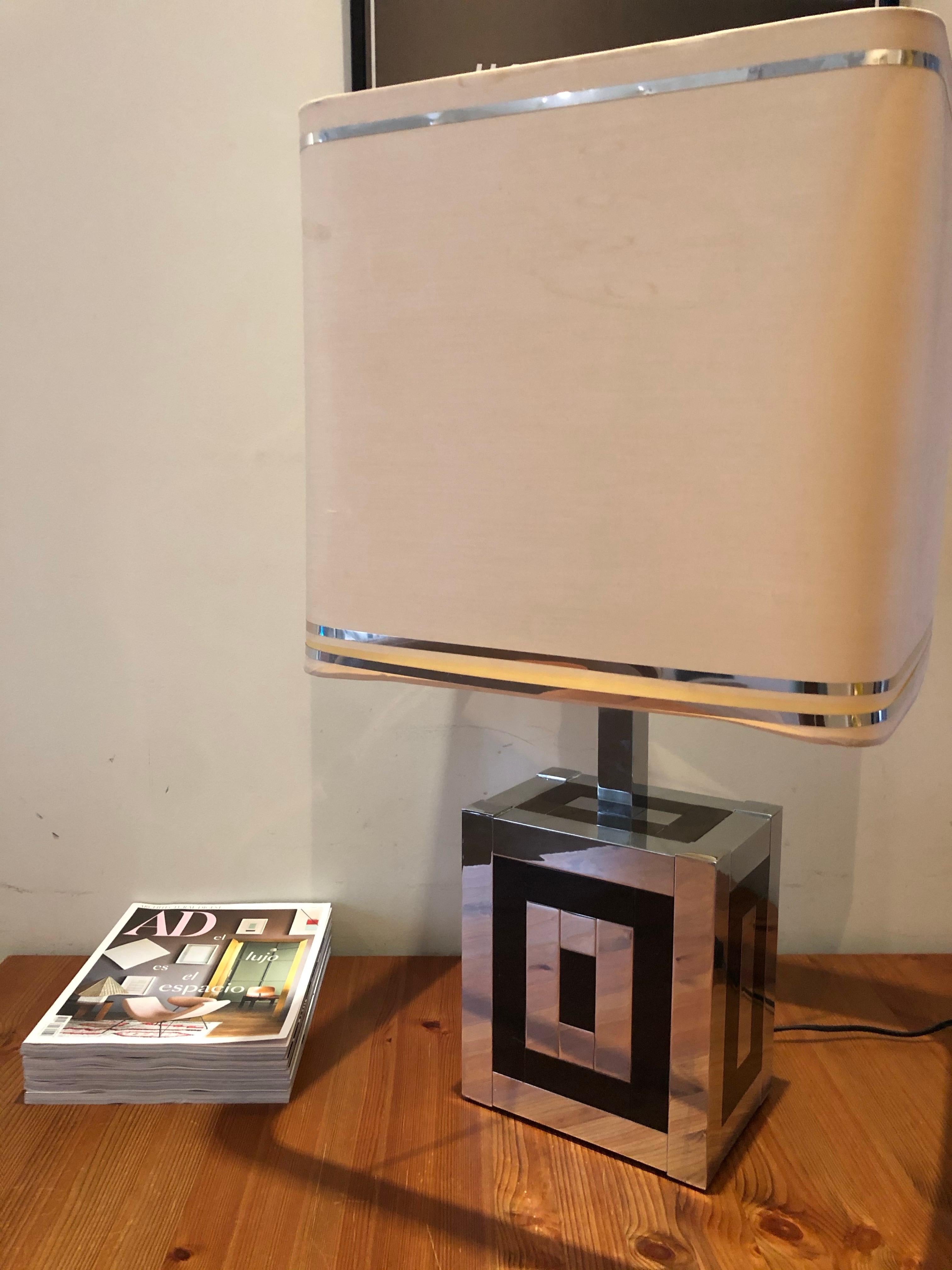 Lampe de table espagnole du milieu du siècle dernier par Willy Rizzo pour Lumica, 1970 Bon état - En vente à Badajoz, Badajoz