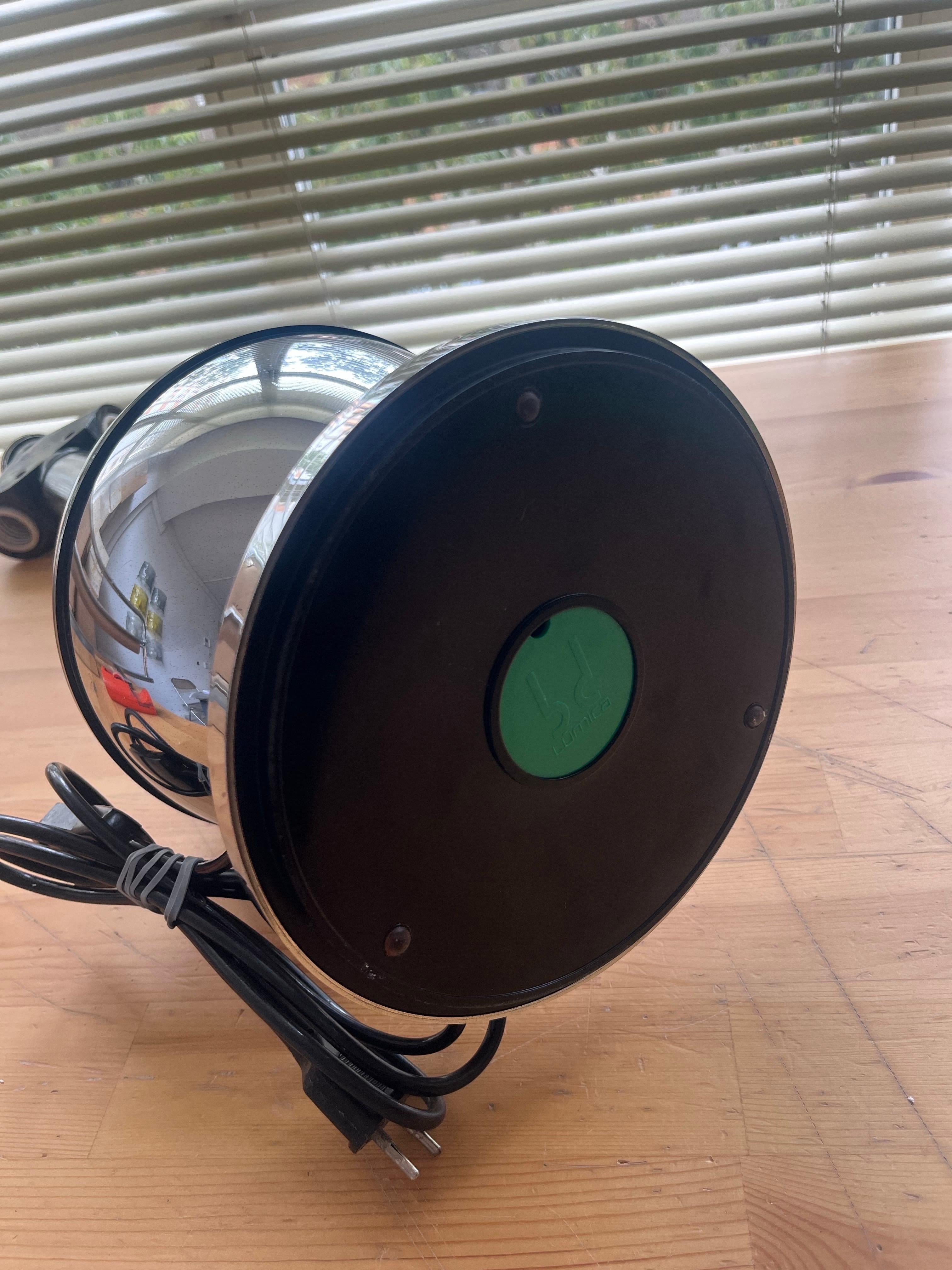 Chrome Table Lamp by BD Lumica, Barcelona, 1970s For Sale 3