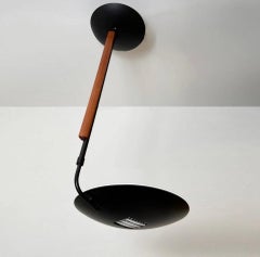 Postmodern Black Chandelier by Estiluz by Leornado Marelli, Barcelona, 1980s