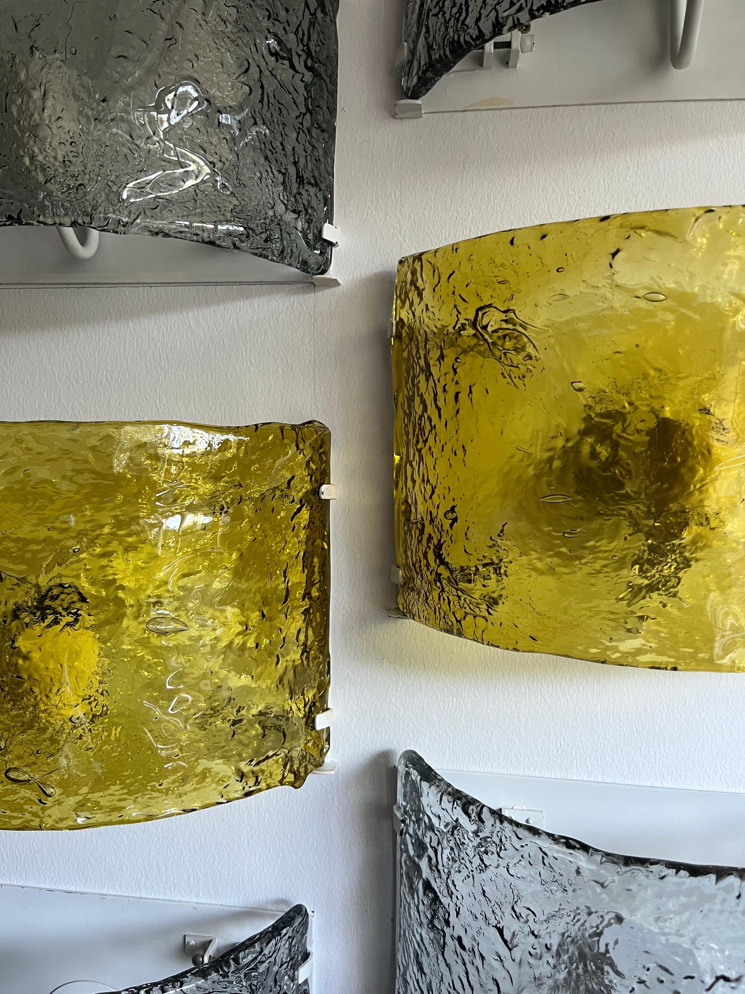 Apliques de pared Mural de Murano de mediados de siglo de Carlo Nason para AV.Mazzega, década de 1970 en venta 10