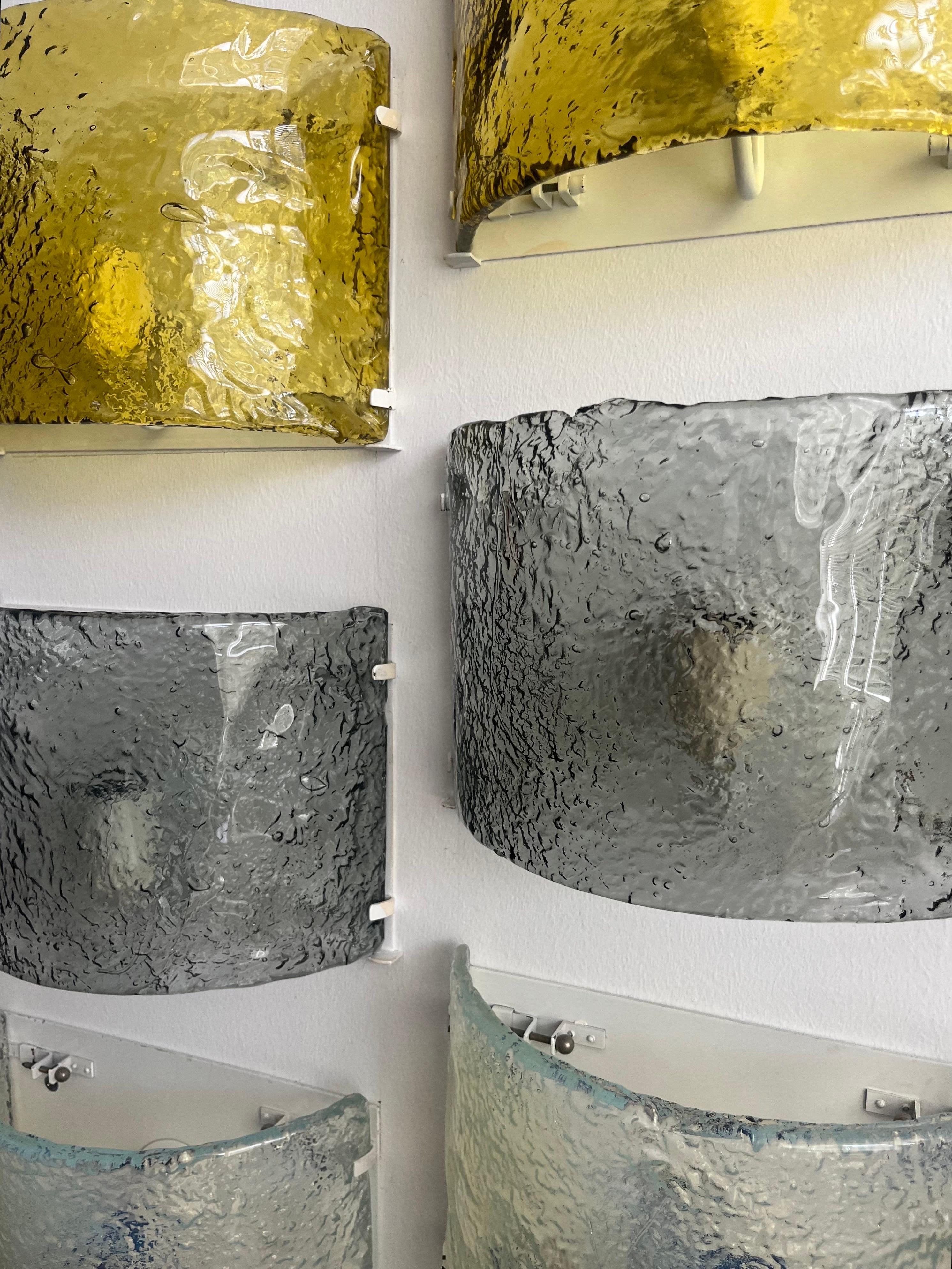 Apliques de pared Mural de Murano de mediados de siglo de Carlo Nason para AV.Mazzega, década de 1970 en venta 5