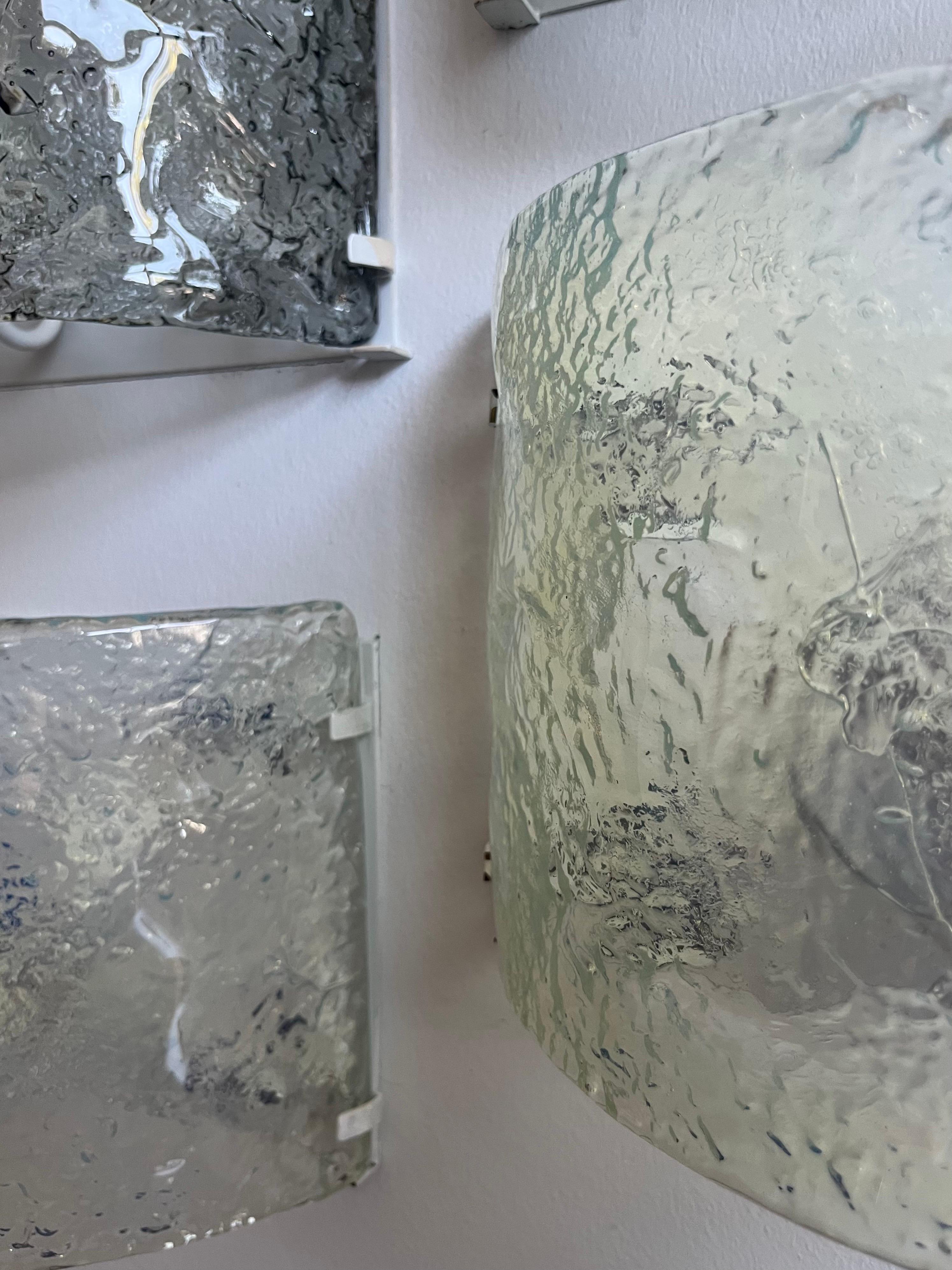 Apliques de pared Mural de Murano de mediados de siglo de Carlo Nason para AV.Mazzega, década de 1970 en venta 9