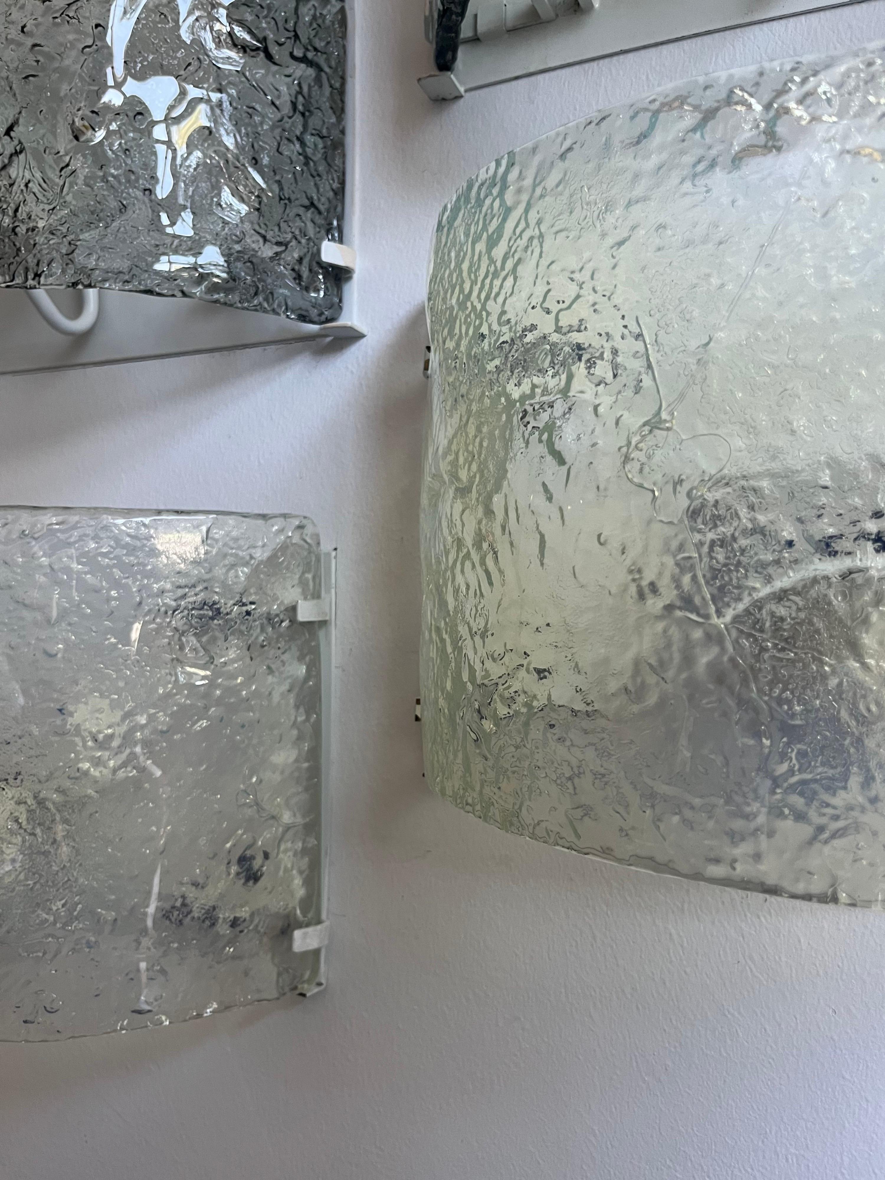 Apliques de pared Mural de Murano de mediados de siglo de Carlo Nason para AV.Mazzega, década de 1970 en venta 10