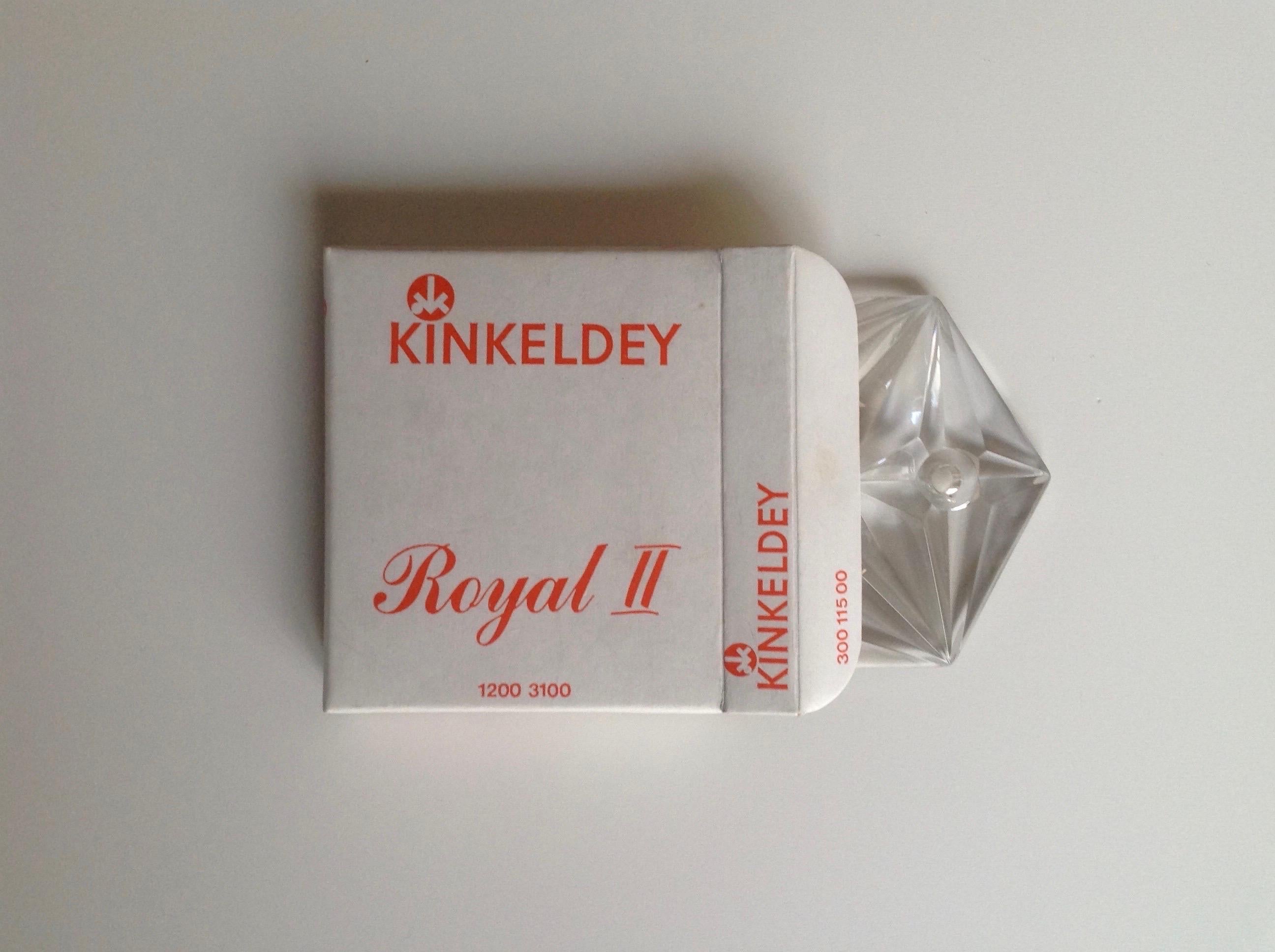 Pareja de grandes apliques de cristal alemanes de mediados de siglo, Kinkeldey, años 60 en venta 9